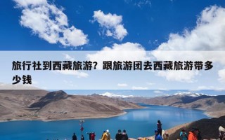 旅行社到西藏旅游？跟旅游团去西藏旅游带多少钱