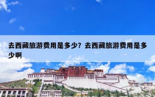 去西藏旅游费用是多少？去西藏旅游费用是多少啊