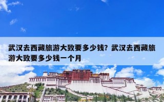 武汉去西藏旅游大致要多少钱？武汉去西藏旅游大致要多少钱一个月